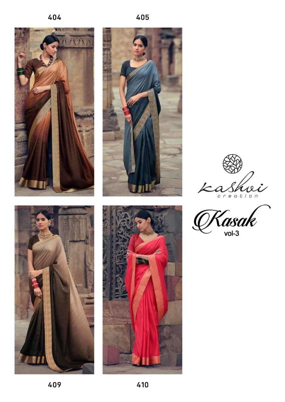 Kashvi Kasak 3 Ethnic Wear Wholesale Dola Silk Saree Collection
